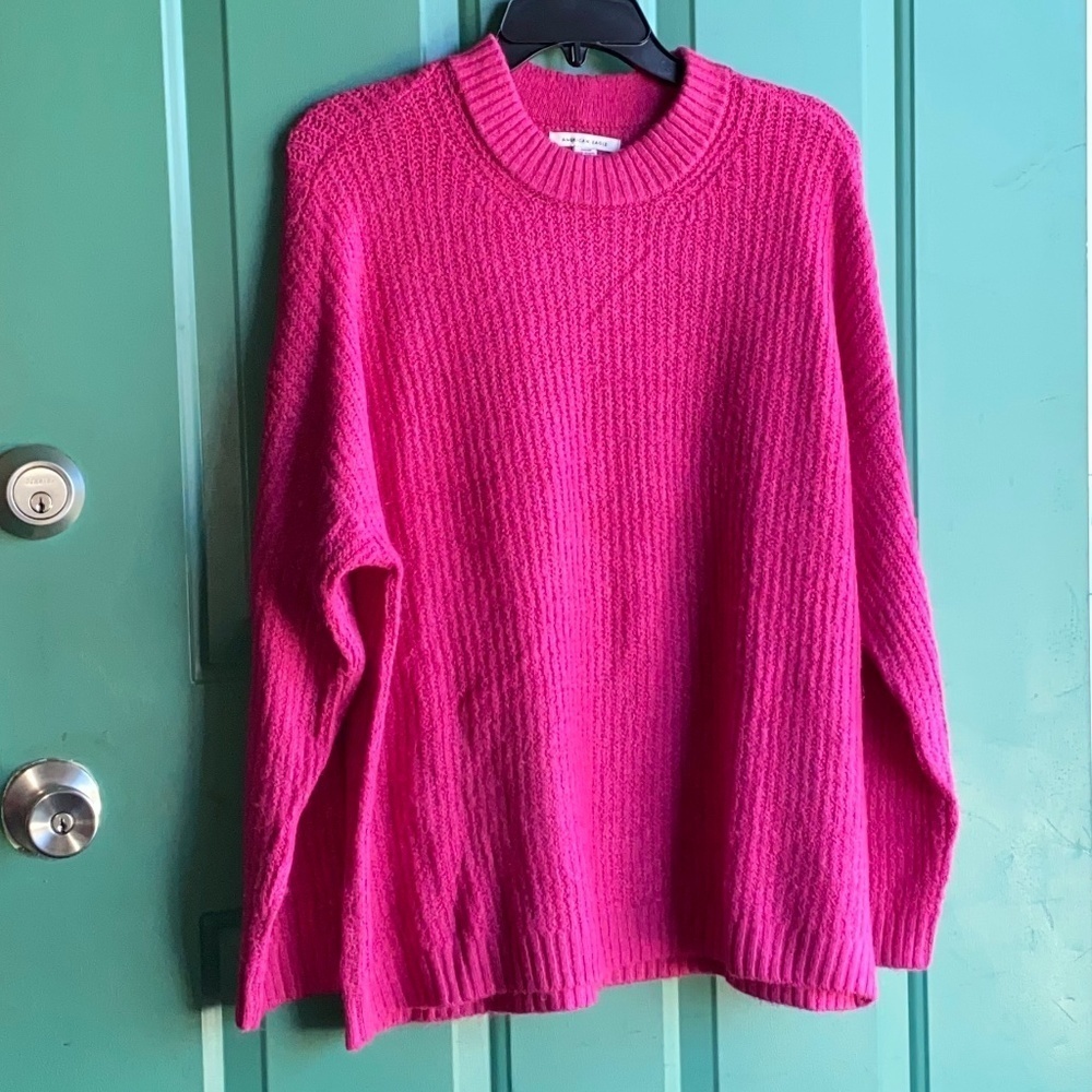 American Eagle size small vibrant pink sweater